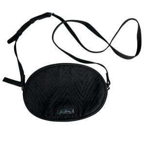 Vera Bradley Microfiber Crossbody Bag in Classic Black